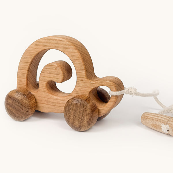 PUSH & PULL TOY SNAIL